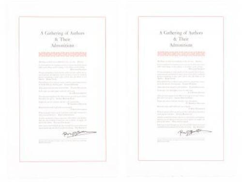 A Gathering of Authors & Their Admonitions