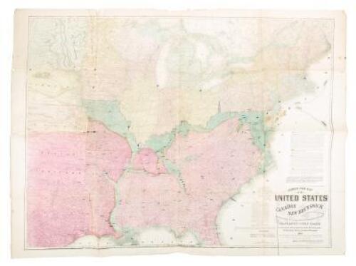 Lloyd's New Map of the United States, the Canadas and New Brunswick from the Latest Surveys Showing Every Railroad & Station Finished to June 1863 and the Atlantic and Gulf Coasts