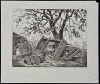 A Peaceful Afternoon - Original wood engraving