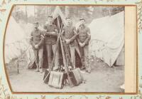 Album of 61 cabinet card photographs