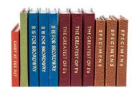 Eleven miniature books from the Oak Park Press