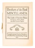 Brothers of the Book Miscellanea: The Links of Ancient Rome