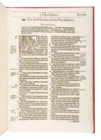 The first booke of the Machabees [&] The seconde booke of the Machabees - from the 1572 folio edition of the Bishops Bible