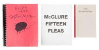 Three volumes of "Fleas" by Michael McClure