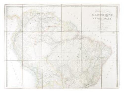 Nouvelle carte de l'Am&eacute;rique m&eacute;ridionale et des &icirc;les qui en d&eacute;pendent...