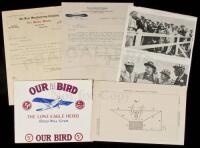 Collection of letters and printed items relating the pioneer aviation and the history of flight, 1889-1947