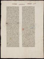 Leaf from the 1462 Fust and Schoeffer Bible