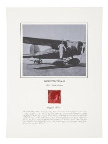 Original fabric section from Amelia Earhart's Lockheed Vega 5B