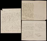 Three Autograph Letters Signed by artist Maria Cosway, to author Sydney Owenson, Lady Morgan