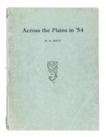 Across the Plains in '54