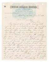 Letter to Thomas Sturgis, Secretary of the Wyoming Stock Growers Association, from W.L. Smith, Stock Inspector, reporting a man who had been stealing horses from Indians, and a few ranchers as well