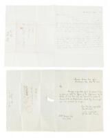 Forbes transport of US troops to California during the Mexican-American War, 2 letters