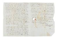 Future Civil War Senator as young Maine sea Captain fears imminent war with England over Oregon, Letter