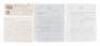 Archive of approximately 265 letters, documents, writings, and other items from and relating to the family and descendants of U.S. President John Tyler, including manuscripts, typed material, partially printed forms, and more, plus silver cups and spoons, - 8