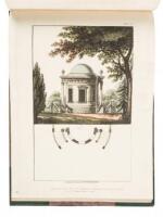 Designs in Architecture for Garden Chairs, Small Gates for Villas, Park Entrances, Aviarys, Temples, Boat Houses, Mausoleums, and Bridges; with Their Plans, Elevations, and Sections, Accompanied with Scenery, &c.