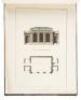 Designs in Architecture for Garden Chairs, Small Gates for Villas, Park Entrances, Aviarys, Temples, Boat Houses, Mausoleums, and Bridges; with Their Plans, Elevations, and Sections, Accompanied with Scenery, &c. - 7