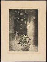 Original etching by Norman Lindsay