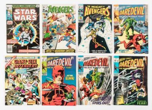 Eight issues of Marvel comics from the 1960's and 1970's