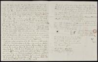 Autograph Letter, signed, denouncing the Mexican American War