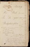 Caroline Halsey Her Book. Made in the Year 1815 Bridgehampton