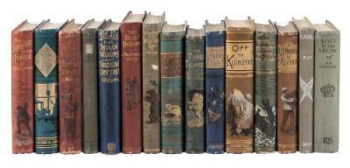 Fifteen volumes of adventures in Canada and the Arctic north