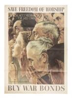 "Four Freedoms" series of four color posters from paintings by Norman Rockwell