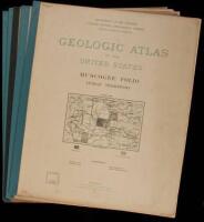 Geologic Atlas of the United States - five volumes of Indian Territories