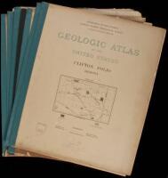 Geologic Atlas of the United States - seven volumes of Western cities