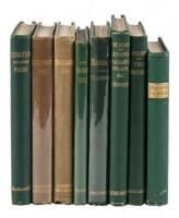 Eight volumes by Lord Alfred Tennyson