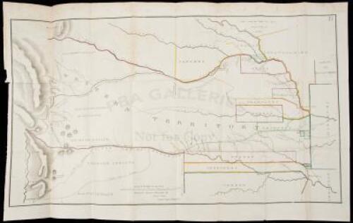 [Map without title from Western Missouri to the Rocky Mountains]