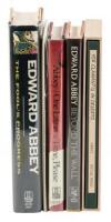 Five works by Edward Abbey, four of them signed and/or inscribed