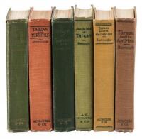 Six Tarzan titles by Edgar Rice Burroughs