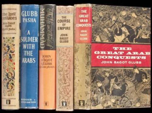 Five volumes by John Bagot Glubb (Glubb Pasha)