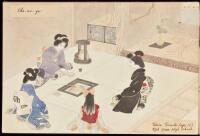 Three sketch books created by Japanese school children, with paintings, drawings, verse and essays, to be exhibited at the Panama-Pacific International Exposition