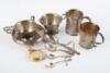 Archive of approximately 265 letters, documents, writings, and other items from and relating to the family and descendants of U.S. President John Tyler, including manuscripts, typed material, partially printed forms, and more, plus silver cups and spoons, - 5