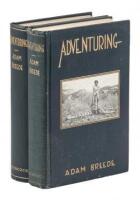 Adventuring: A Story of a Trip Around the World with Big Game Hunting in Africa and India, Illustrated from photographs - two copies