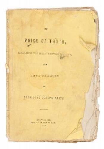 The Voice of Truth, Containing General Joseph Smith's Correspondence with Gen. James Arlington Bennett; Appeal to the Green Mountain Boys; Correspondence with John C. Calhoun, Esq.; Views of the Powers and Policy of the Government of the United States; Pa