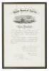 Discharge paper for a sailor in the United States Navy, signed by Gideon Welles as Secretary of the Navy