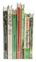 Seven golf books, signed by famous golfers