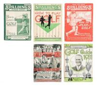 Five Spalding Golf Guides and instructionals