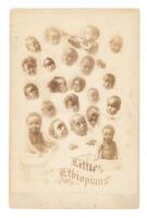 "Little Ethiopians" - photograph of the heads and some shoulders of 21 African American babies or toddlers