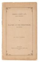 Personal Liberty Laws, (Statutes of Massachusetts,) and Slavery in the Territories, (Case of Dred Scott.)