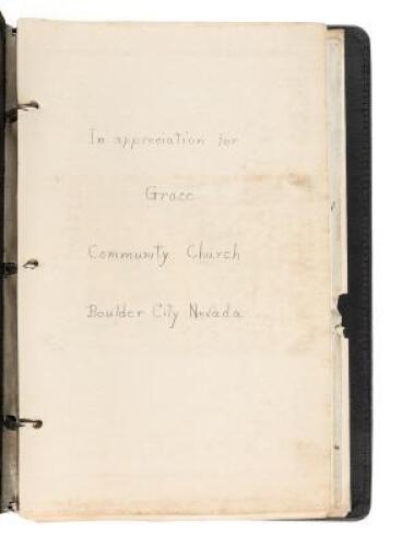 Collection of letters from residents of Boulder City, Nevada to Rev. William Robert King of Grace Community Church