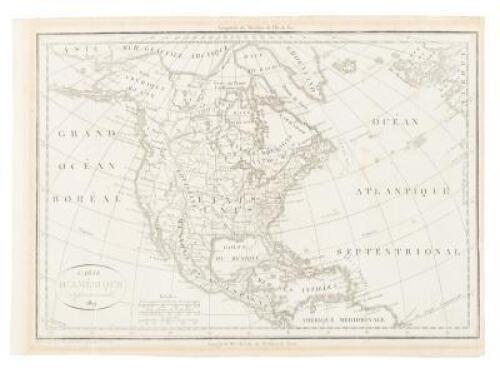 Carte d'Amérique Septentrionale 1819