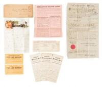 Collection of deeds and other items relating to a scheme to sell land in Florida to unsuspecting northerners