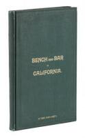 Bench and Bar in California: History, Anecdotes, Reminiscences