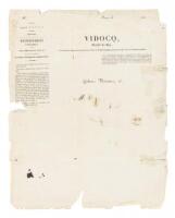 Vidocq, World's first private detective, promotional stationery
