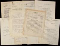 Archive of correspondence regarding transfer of leases to American Railway Express Co. by Wells Fargo, American Express, Adams Express, etc.
