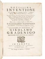 Novissima inventione per dissegnare con grandissima facilit&agrave;, e prestezza horologi solari, italiani, babilonici, e francesi. Con alcune tavole, nelle quali immediate si vede ogni giorno dell'anno in perpetuo...