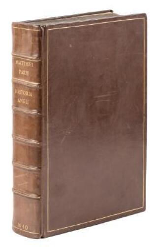 [Historia Major, i.e.] Matthaei Paris, monachi Albanensis Angli, Historia major: juxta exemplar Londinense 1571 verbatim recusa. Et cum Rogeri Wendoveri, Willielmi Rishangeri, authorisque majori minorique historiis chronicisque mss. in Bibliotheca Regia..